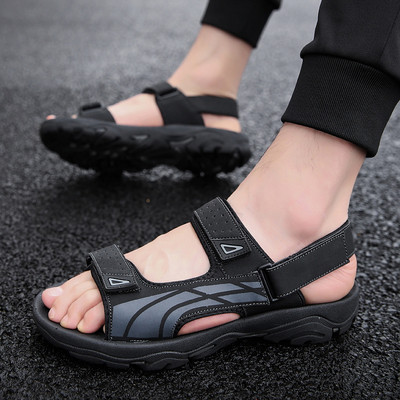 Κομψά ανδρικά σανδάλια  σε τρία χρώματα με βελκρό