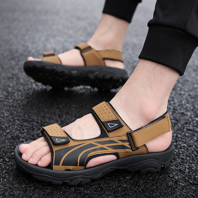 Κομψά ανδρικά σανδάλια  σε τρία χρώματα με βελκρό