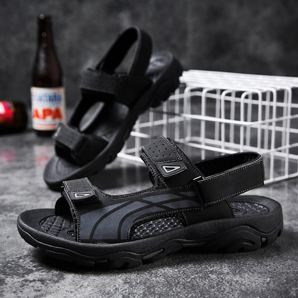 Κομψά ανδρικά σανδάλια  σε τρία χρώματα με βελκρό