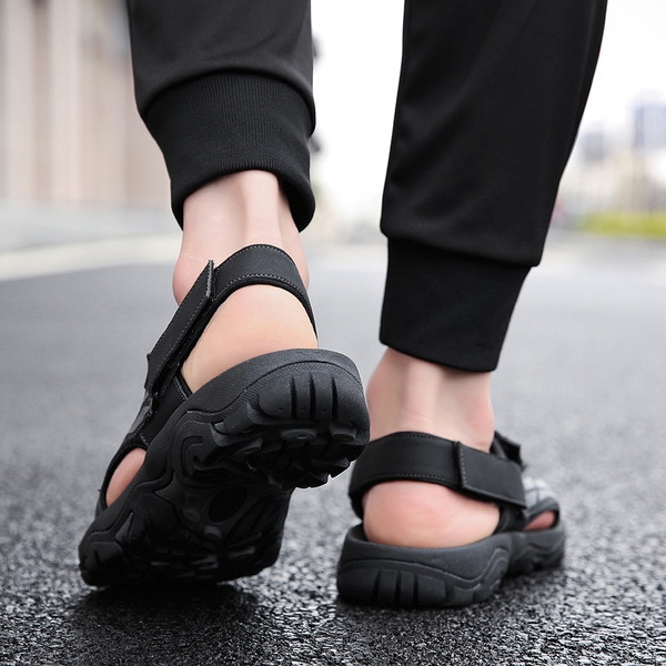 Κομψά ανδρικά σανδάλια  σε τρία χρώματα με βελκρό