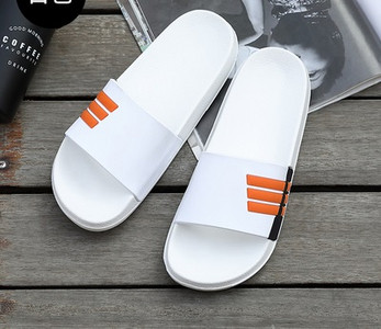 Alkalmi férfi papucs fehér szegéllyel, négy színben