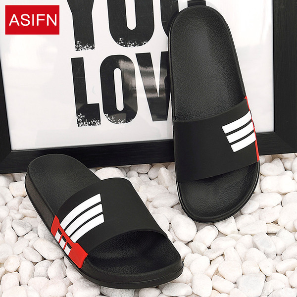 Alkalmi férfi papucs fehér szegéllyel, négy színben