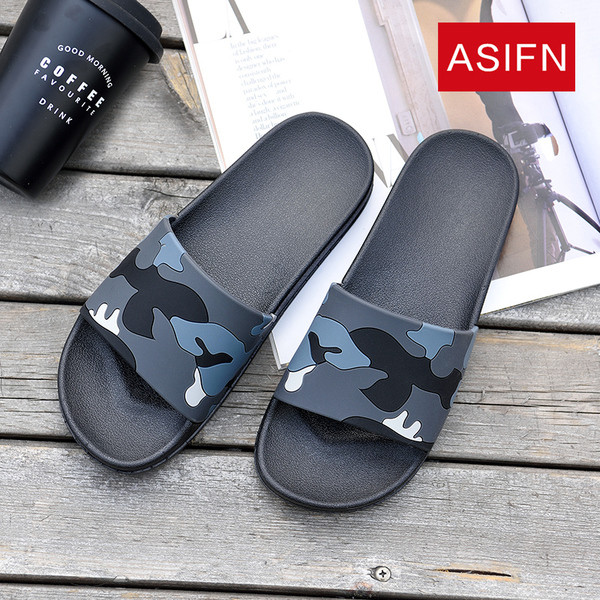 Modern férfi papucs több színben terepszínű nyomattal