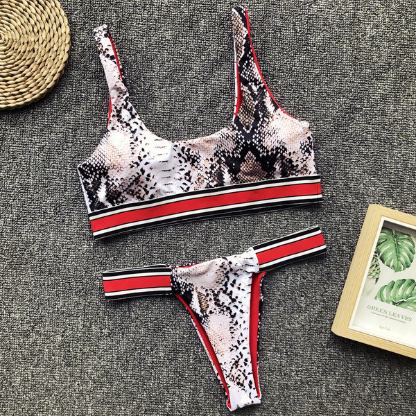 ÚJ női kétrészes fürdőruha kivágott nadrággal