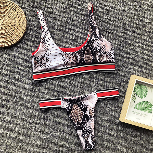 ÚJ női kétrészes fürdőruha kivágott nadrággal