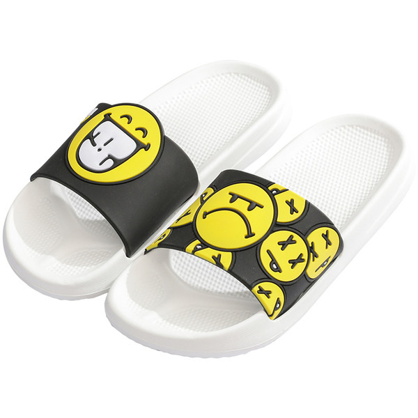 Modern papucs férfiak és nők számára, fekete-fehér színben