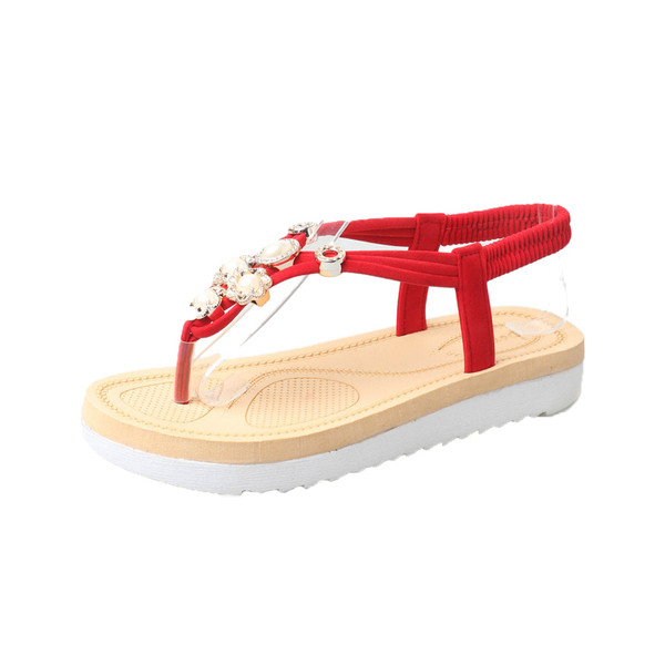 Női szandál három színben, fém díszítéssel