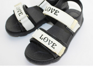 Sandale pentru copii pentru baieti si fete cu inscriptie in trei culori