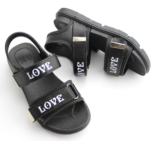 Sandale pentru copii pentru baieti si fete cu inscriptie in trei culori