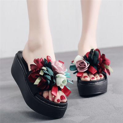 Papuci de damă cu platformă în trei culori