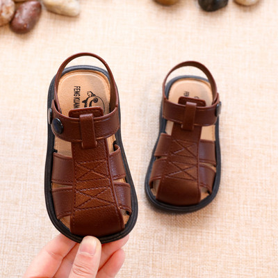 Öko bőrből készült gyerekszandál fiúknak három színben