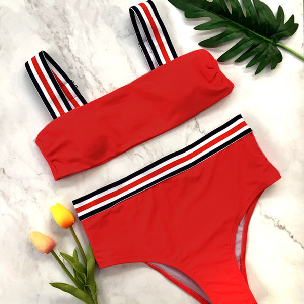 Μοντέρνα γυναικεία μαγιό με  σε έξι χρώματα