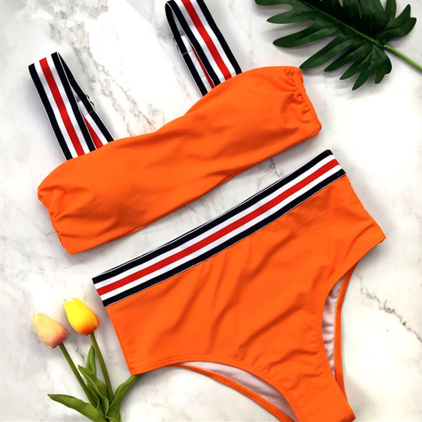 Μοντέρνα γυναικεία μαγιό με  σε έξι χρώματα