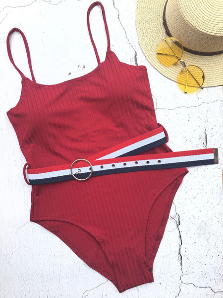 ÚJ egész fürdőruha övvel öt színben