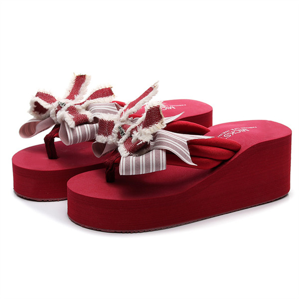 Papuci eleganti de dama cu panglica in negru si visiniu