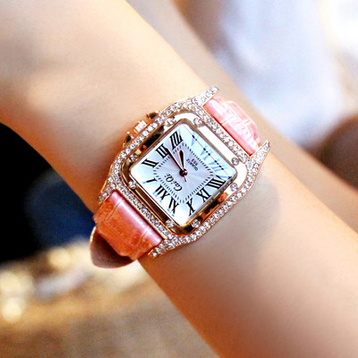 Ceas de damă elegant cu pietre decorative - patru culori