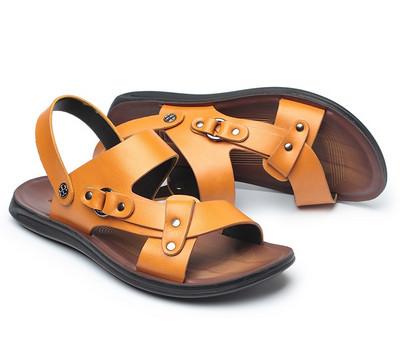 Κομψά ανδρικά σανδάλια  σε τρία χρώματα από οικολογικό δέρμα