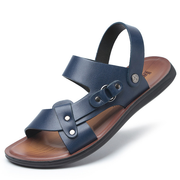 Κομψά ανδρικά σανδάλια  σε τρία χρώματα από οικολογικό δέρμα