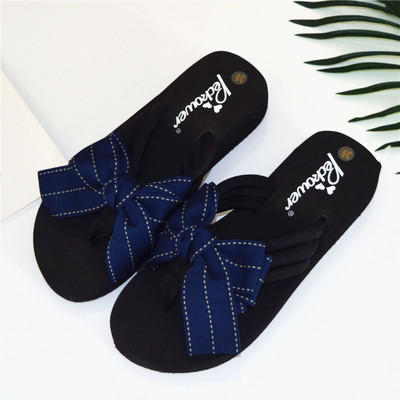 Modern női papucs szalaggal, négy színben