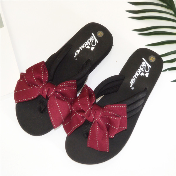 Modern női papucs szalaggal, négy színben