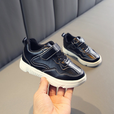 Eko bőrből készült alkalmi gyerek tornacipő három színben, fiúknak és lányoknak egyaránt