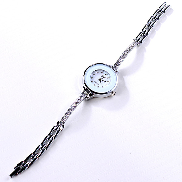 Ceas de dama cu pietre decorative si curea subtire