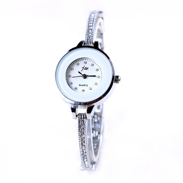 Ceas de dama cu pietre decorative si curea subtire