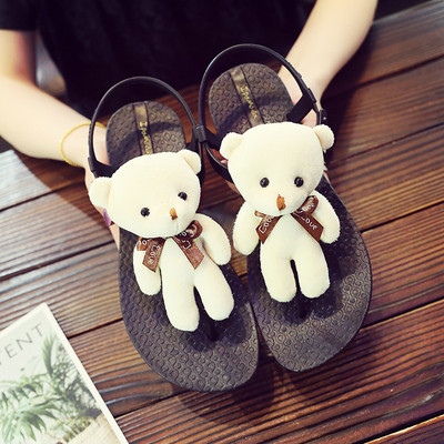 Sandale casual dama cu element 3D si talpa plata in trei culori