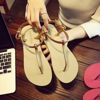 Alkalmi női gumiszandál három színben