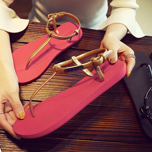 Alkalmi női gumiszandál három színben