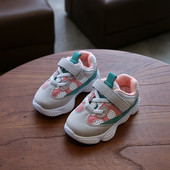 Adidași pentru copii de zi cu zi în verde și roz