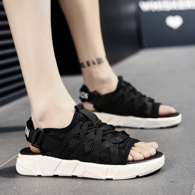 Modern férfi szandál fűzős két színben