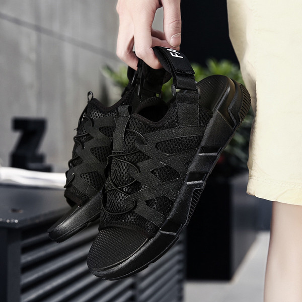 Modern férfi szandál fűzős két színben