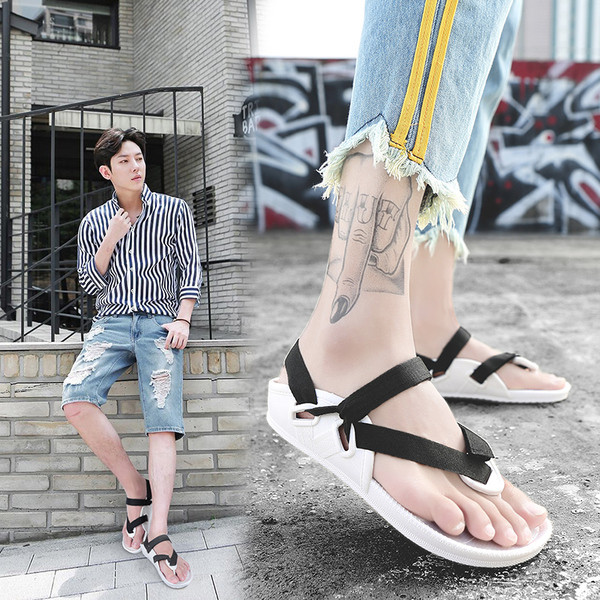 Alkalmi férfi szandál két színben