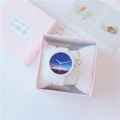 Γυναικείο ρολόι με λουρί σιλικόνης σε πέντε χρώματα