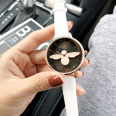 Γυναικείο ρολόι σε πέντε χρώματα με  οικολογικό δερμάτινο ιμάντα