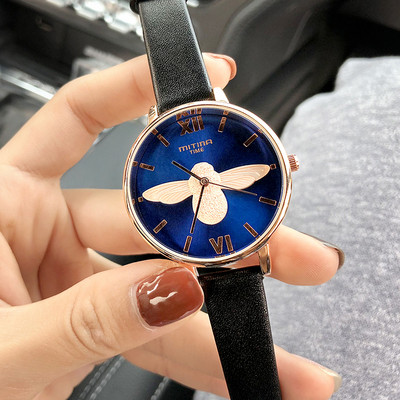 Γυναικείο ρολόι σε πέντε χρώματα με  οικολογικό δερμάτινο ιμάντα