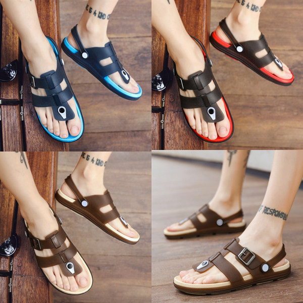 Καθημερινά  ανδρικά σανδάλια σε τρία χρώματα οικολογικού δέρματος