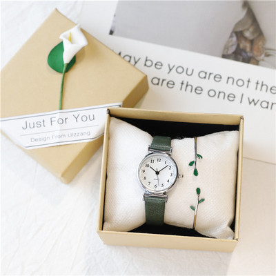 Γυναικείο καθημερινό ρολόι με οικολογικό δερμάτινο λουράκι