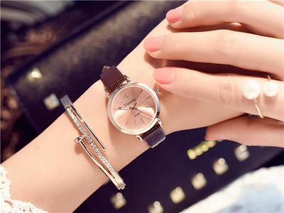 Női karóra fém szíjjal, hat színben