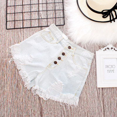 Lezser női rövidnadrág szakadt motívumokkal, különböző színekben