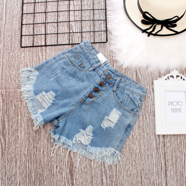 Lezser női rövidnadrág szakadt motívumokkal, különböző színekben