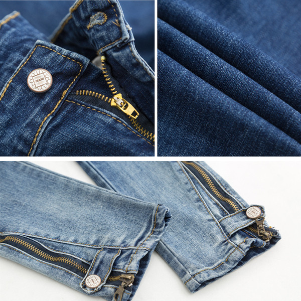 Női modern farmer három színben, oldalsó cipzárral