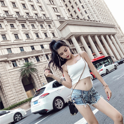 Γυναικεία τρέχοντα σορτς σε μπλε χρώμα με κανονική μέση