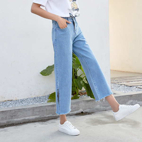 Modern női farmer - széles modell két színben