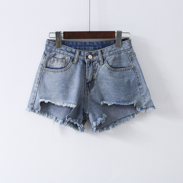 Modern női rövidnadrág két színben - világoskék és fekete