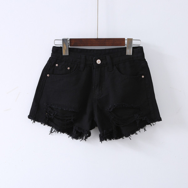 Modern női rövidnadrág két színben - világoskék és fekete