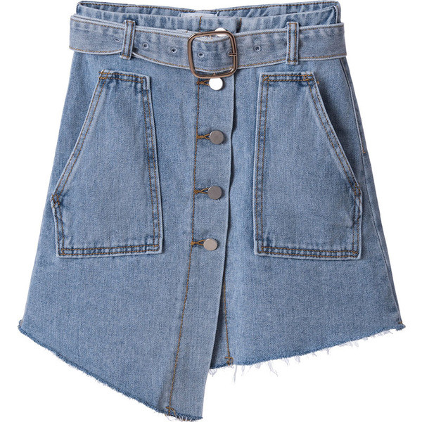 Γυναικεία μοντέρνα σύγχρονη τζην ασύμμετρη φούστα