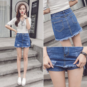 Szoknya-nadrág két színben standard derékkal