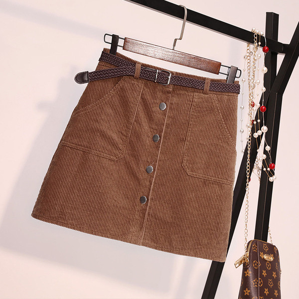 Μοντέρνα γυναιεκεία  φούστα  με βαθιές τσέπες σε διάφορα χρώματα